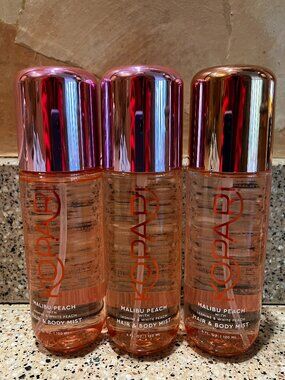Kopari Set of 3 Malibu Peach Hair & Body Mists!! Brand New!!